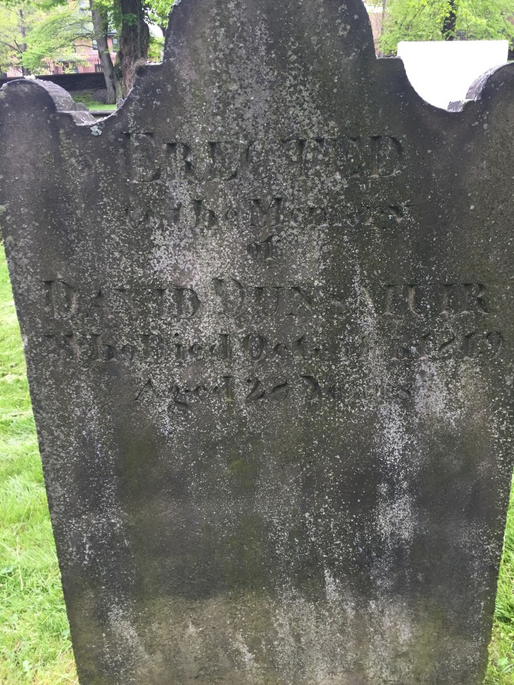David Dunsmuir Tombstone, Old Burying Ground, Halifax