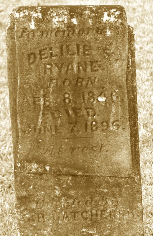 Ryan, Delilah Rinehart Tombstone, Orion Cem., Grant Co., AR