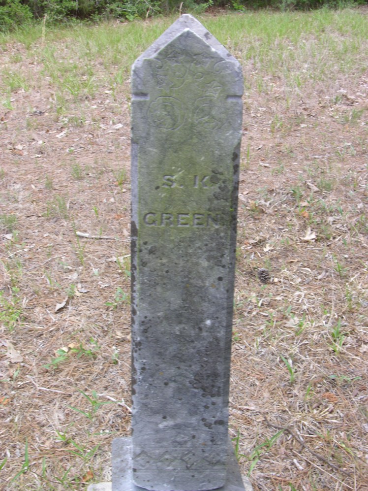 Green, Samuel Kerr Tombstone, Green Cem., Waller Co., Texas (2)