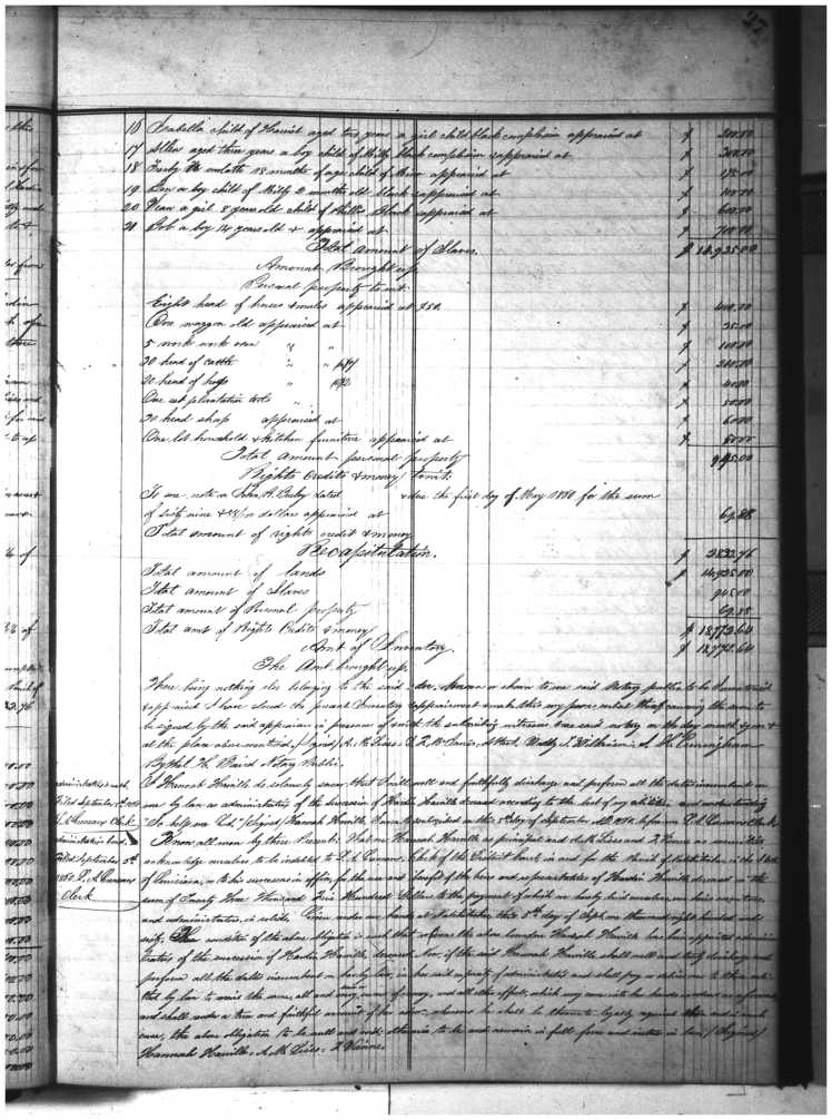 Harville, Hardin, Succession, Natchitoches Psh., LA, Bk. 32 p27