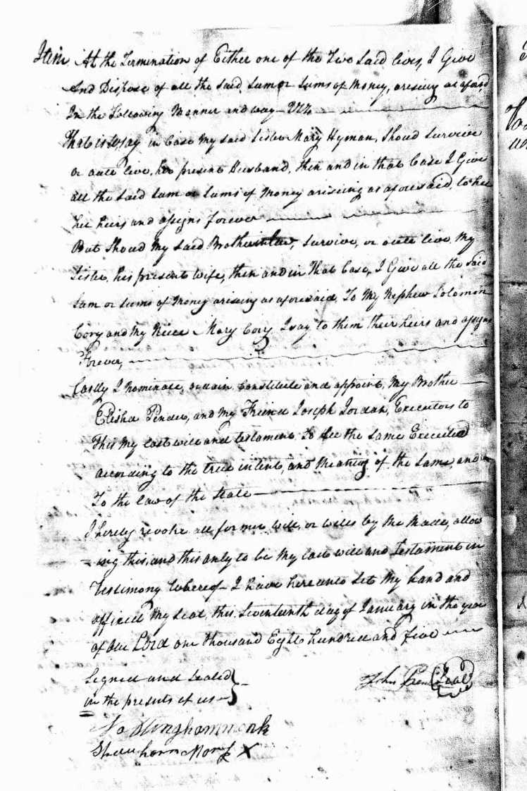 Monk, Nottingham and Strachan, Will of John Pender, Bertie