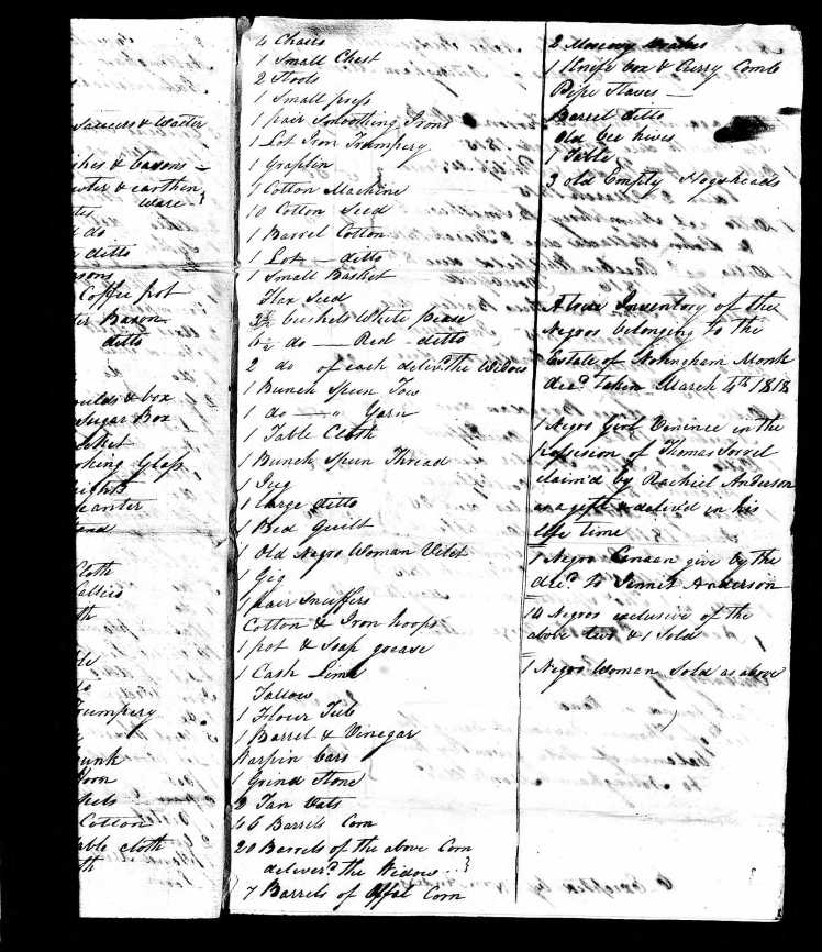 Monk, Nottingham, Inventory (3)