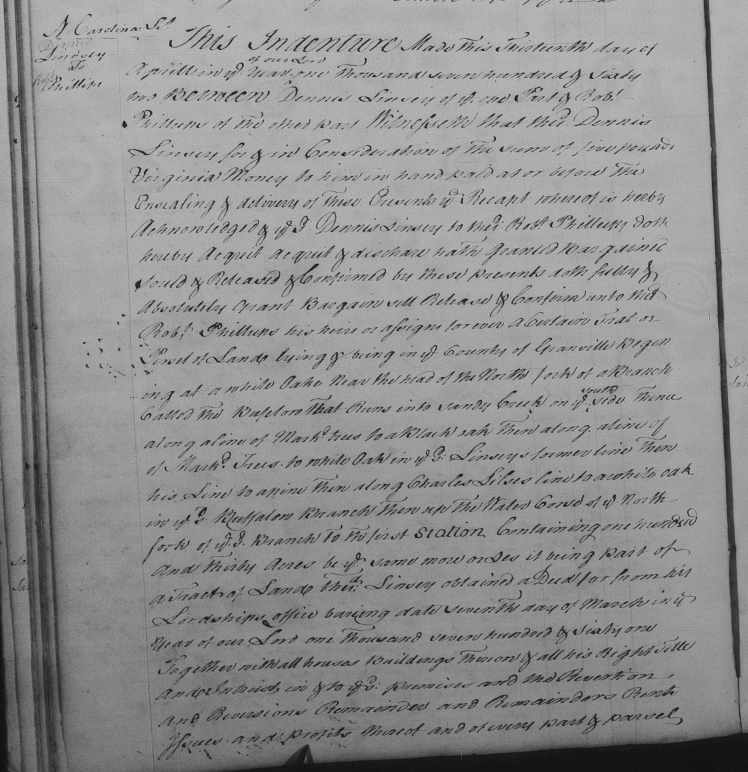 Lindsey to Phillips Granville 1762 F, 292