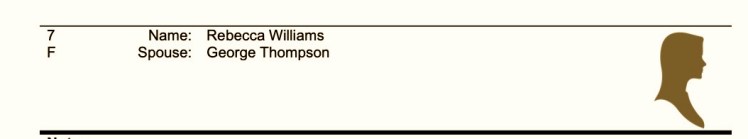 Family Group Sheet Williams 2