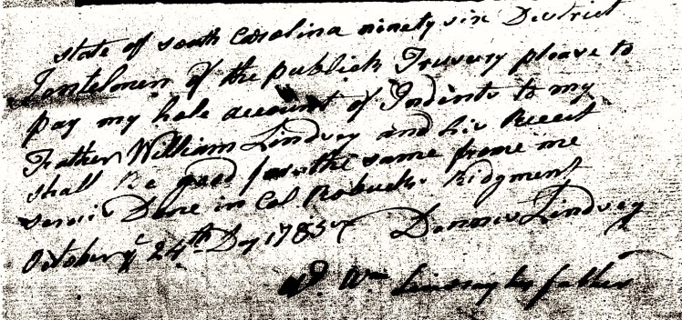 Lindsay, Dennis, Rev. SC Records 1 copy