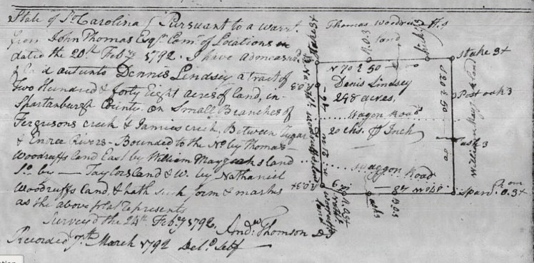 Lindsey, Dennis 96 Dist. Plat Bks D, (North of Saluda), p. 182