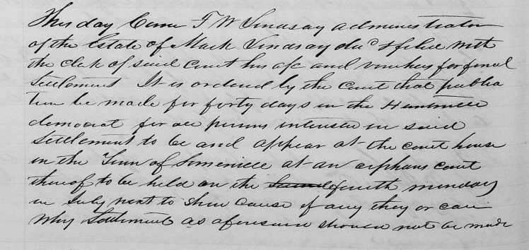 Lindsey, Mark, Morgan Orphans Ct. 10, 112